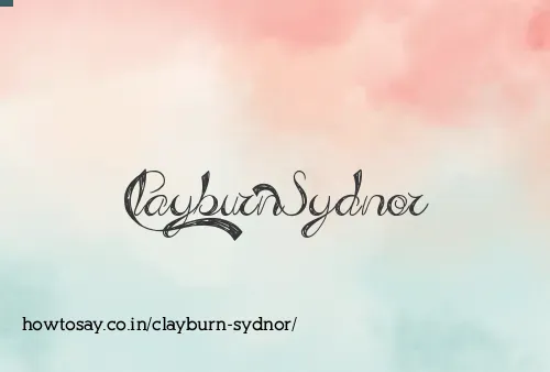 Clayburn Sydnor