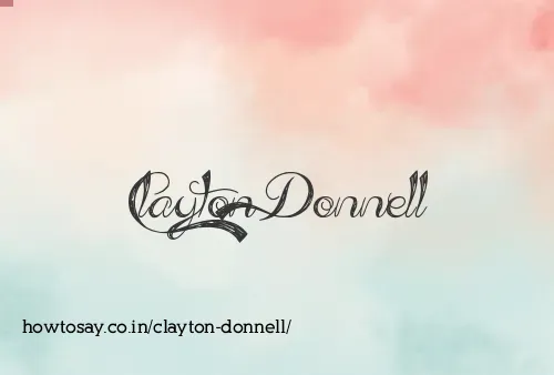 Clayton Donnell