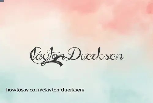 Clayton Duerksen