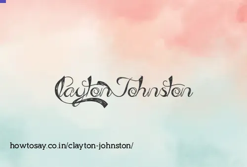 Clayton Johnston