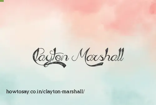 Clayton Marshall