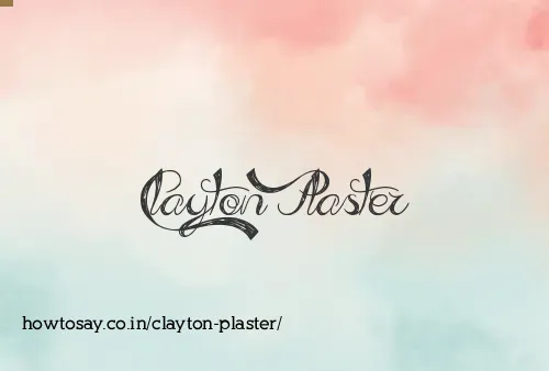 Clayton Plaster