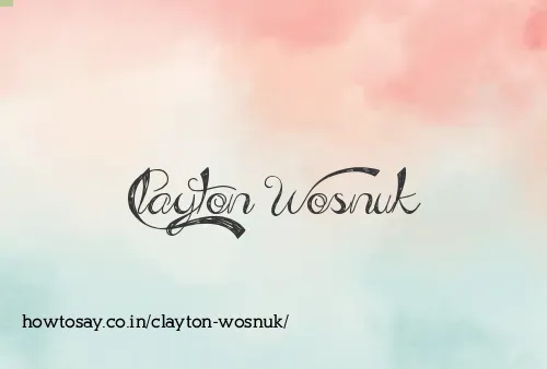 Clayton Wosnuk