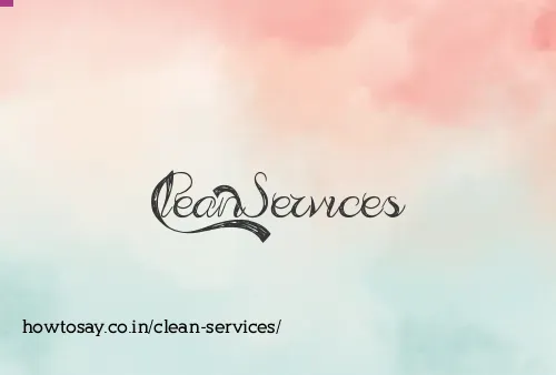 Clean Services