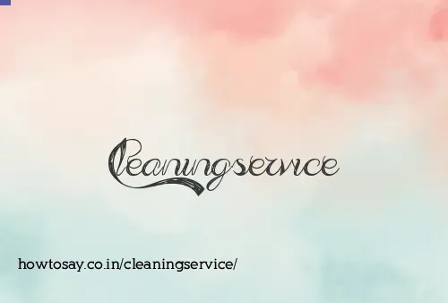 Cleaningservice