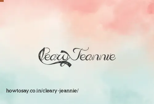Cleary Jeannie