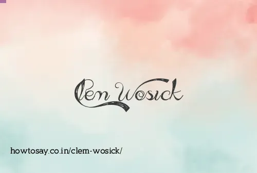 Clem Wosick