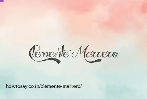 Clemente Marrero