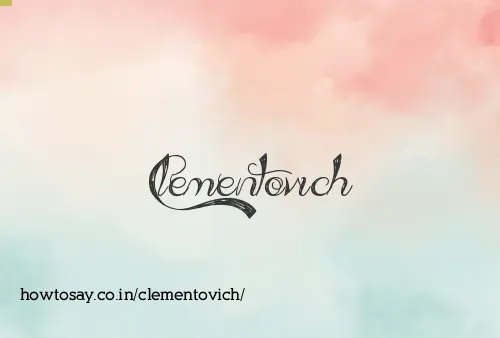 Clementovich