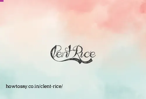 Clent Rice