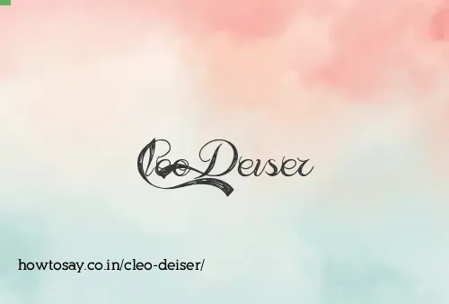 Cleo Deiser