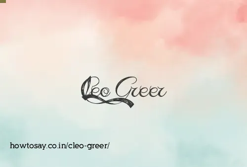 Cleo Greer