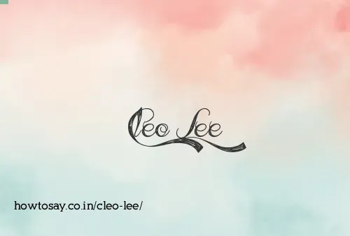 Cleo Lee