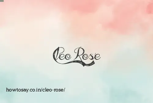 Cleo Rose