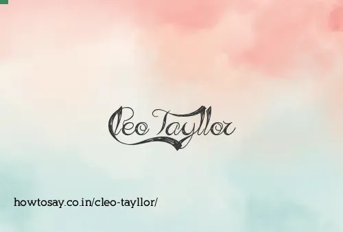 Cleo Tayllor