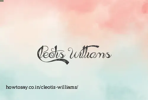 Cleotis Williams