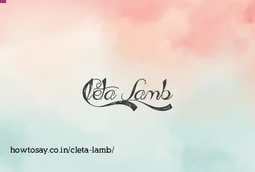 Cleta Lamb