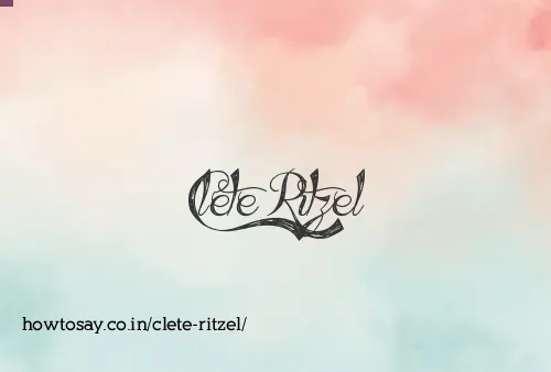 Clete Ritzel