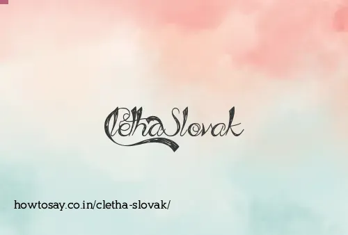 Cletha Slovak