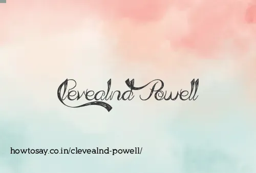 Clevealnd Powell