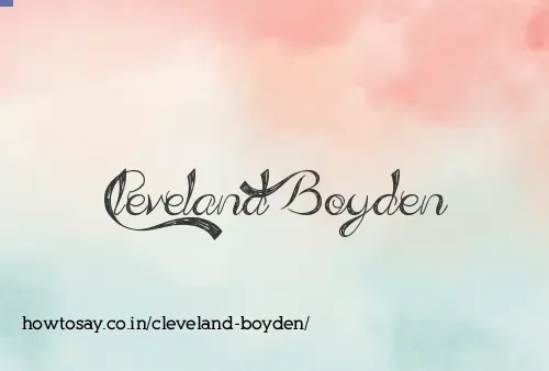 Cleveland Boyden