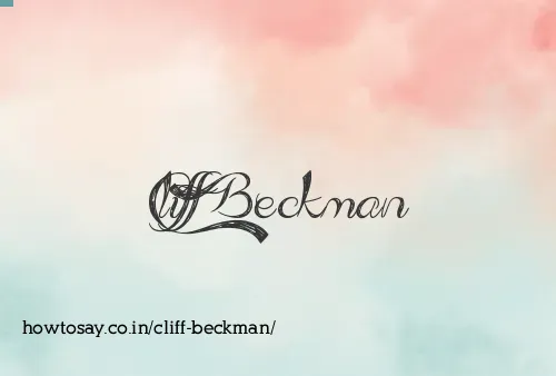 Cliff Beckman