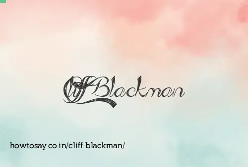 Cliff Blackman