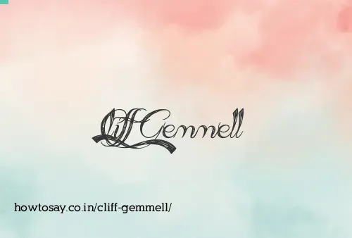 Cliff Gemmell