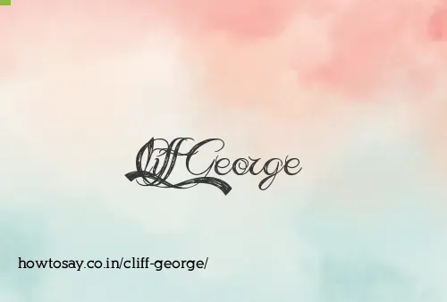 Cliff George