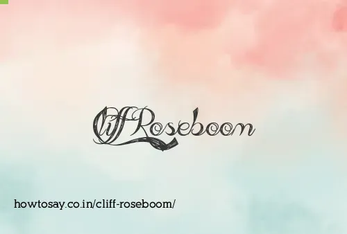 Cliff Roseboom