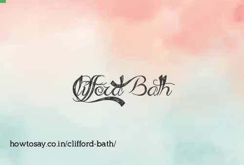 Clifford Bath