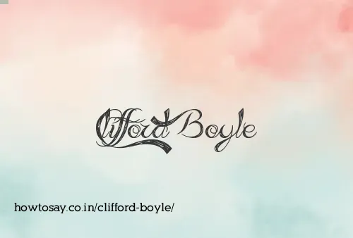 Clifford Boyle