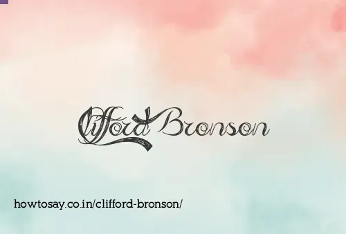 Clifford Bronson