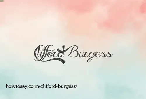 Clifford Burgess