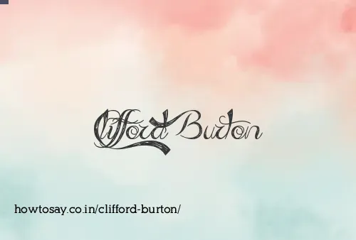 Clifford Burton