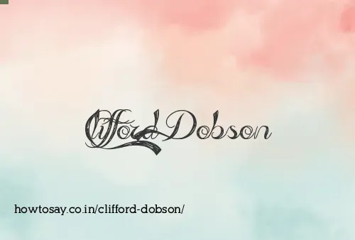 Clifford Dobson