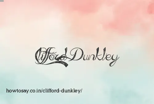 Clifford Dunkley