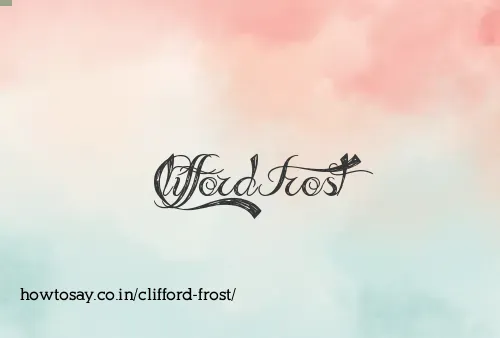 Clifford Frost