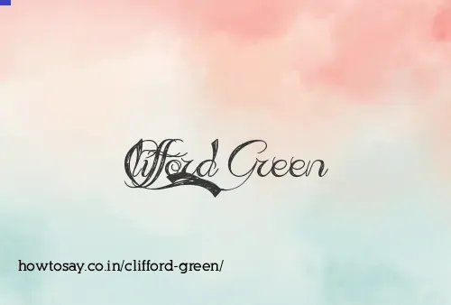 Clifford Green