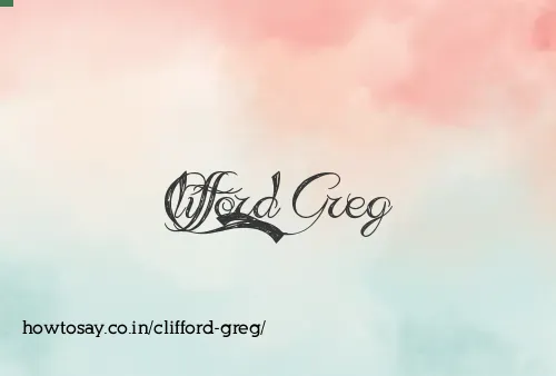 Clifford Greg