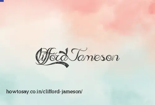 Clifford Jameson