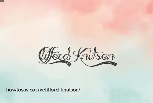 Clifford Knutson