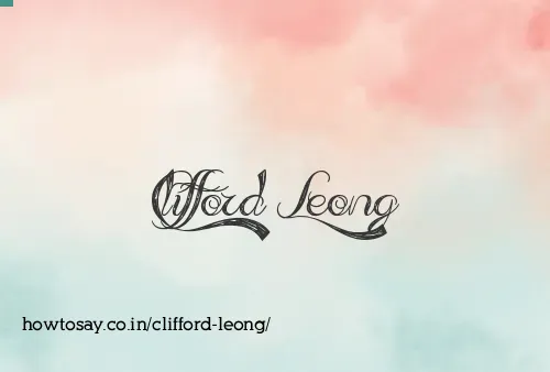 Clifford Leong