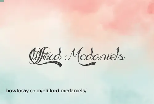 Clifford Mcdaniels