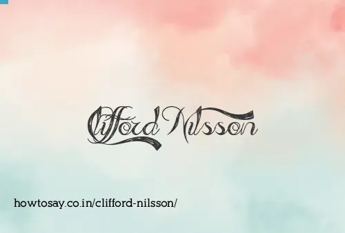Clifford Nilsson