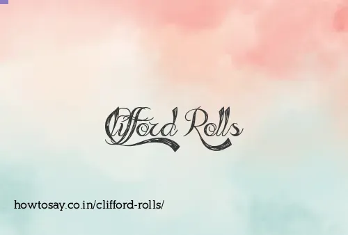 Clifford Rolls