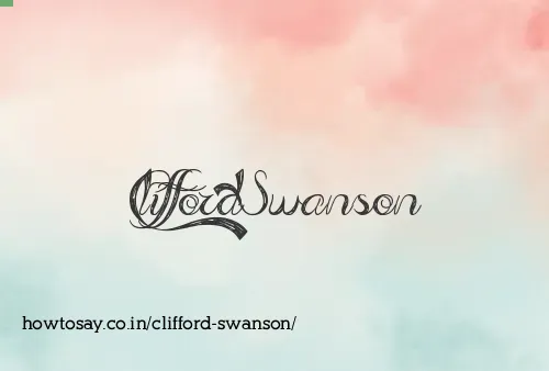 Clifford Swanson