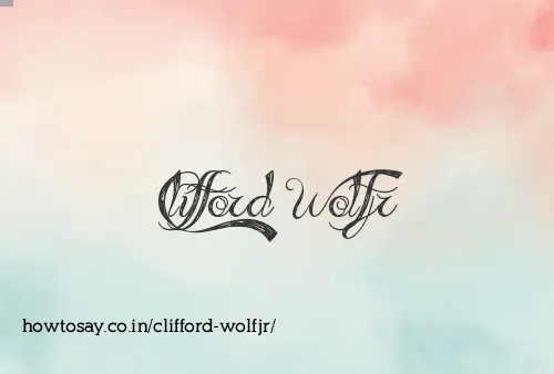 Clifford Wolfjr