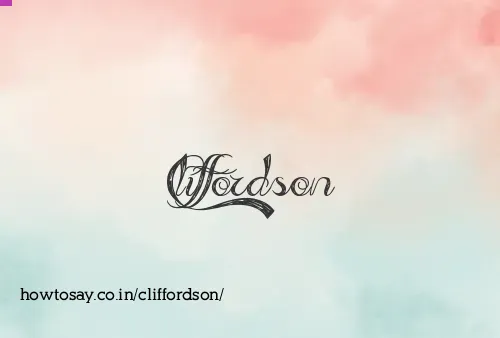 Cliffordson
