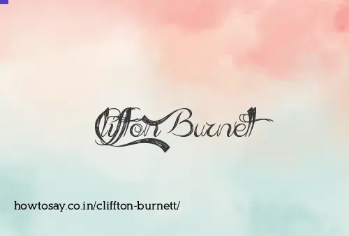 Cliffton Burnett